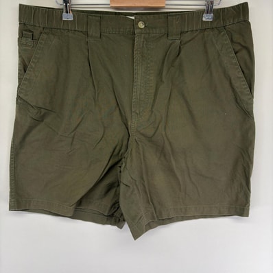 古着 コロンビア Columbia パンツ ハーフパンツ ショート アウトドア ワンポイントロゴ ジッパーフライ w38 グリーン系 メンズ
