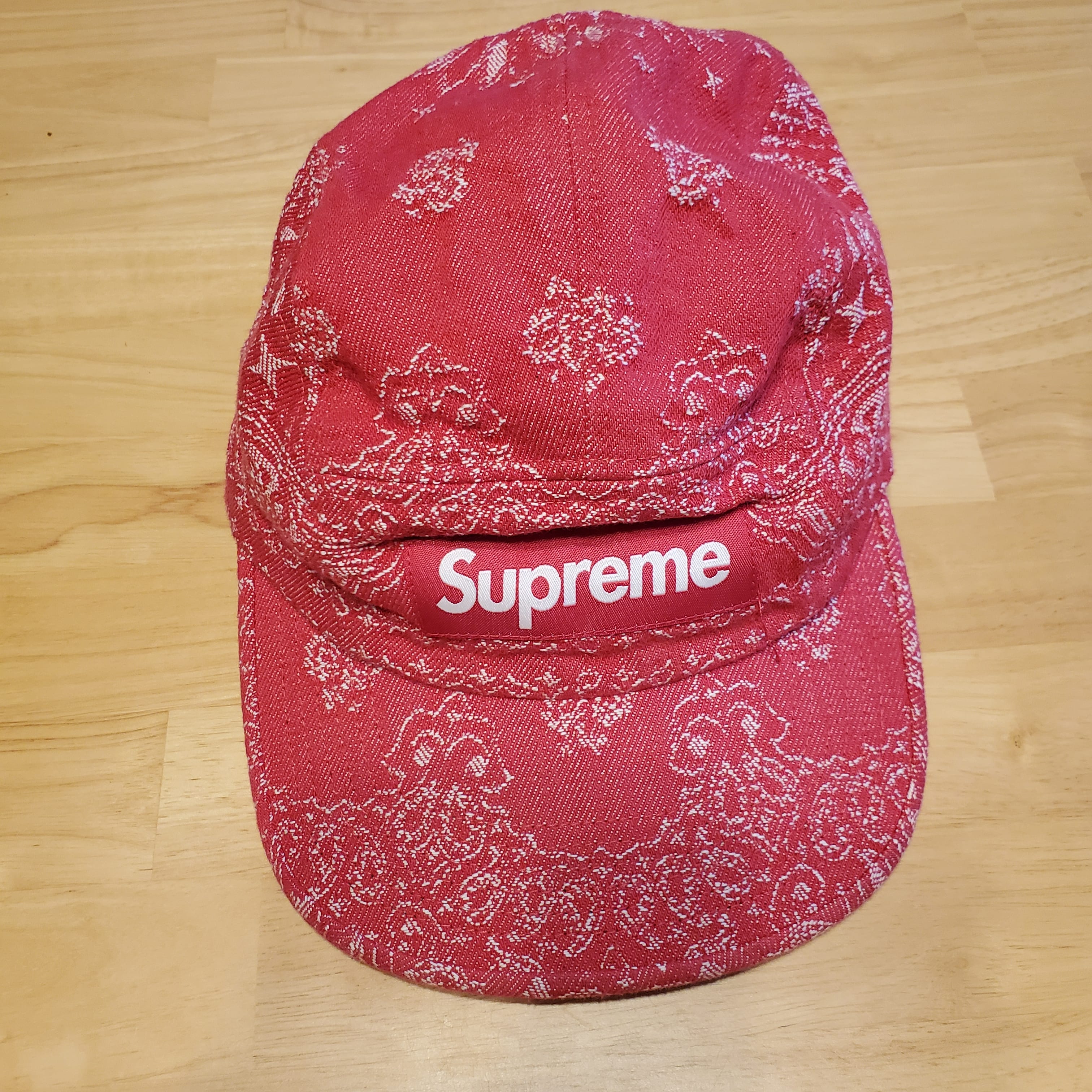 Supreme Bandana Jacquard Denim Camp Cap 