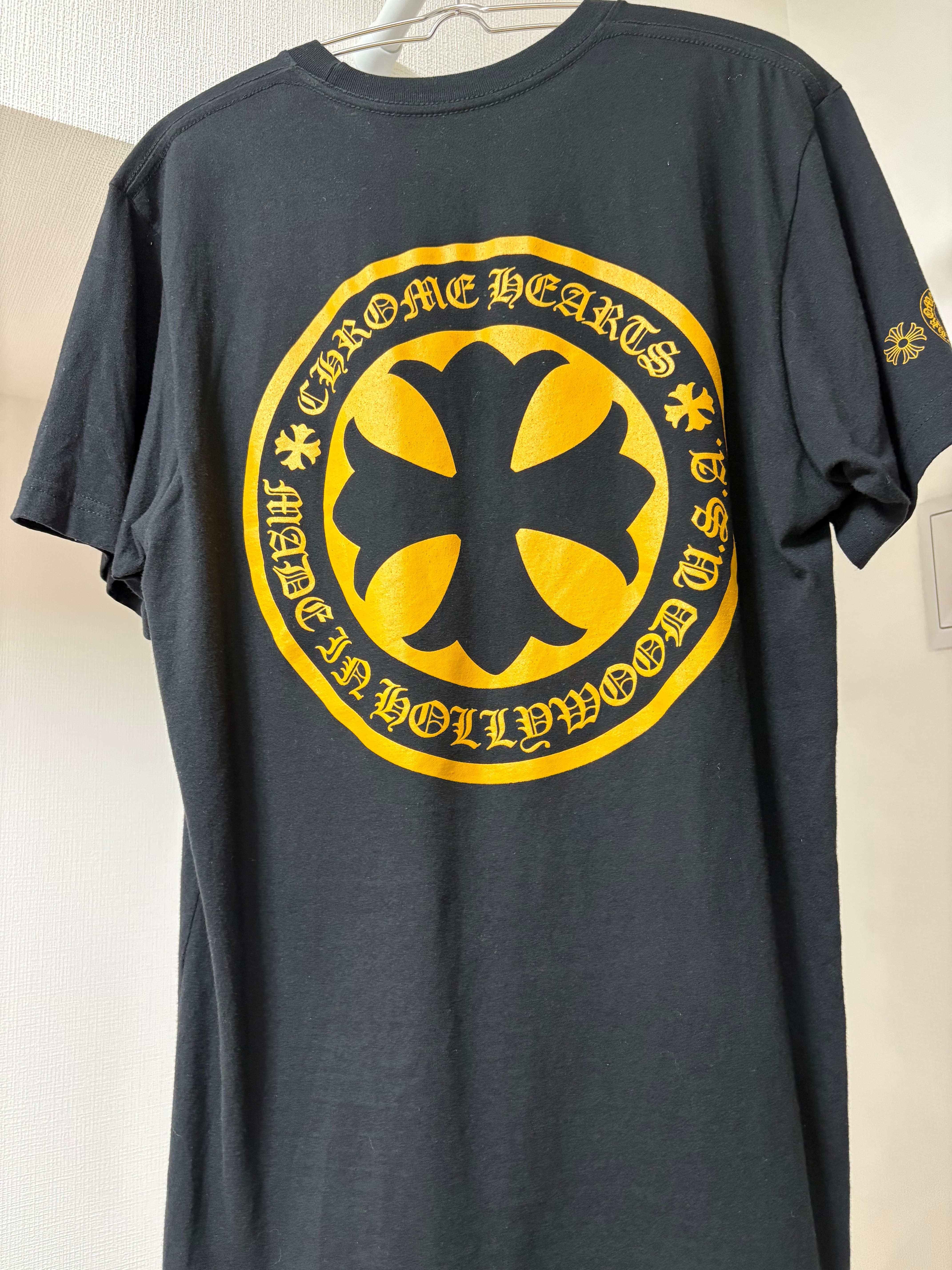 Chrome Hearts CH Plus Circle Logo S/S T-Shirt "Black/Yellow"