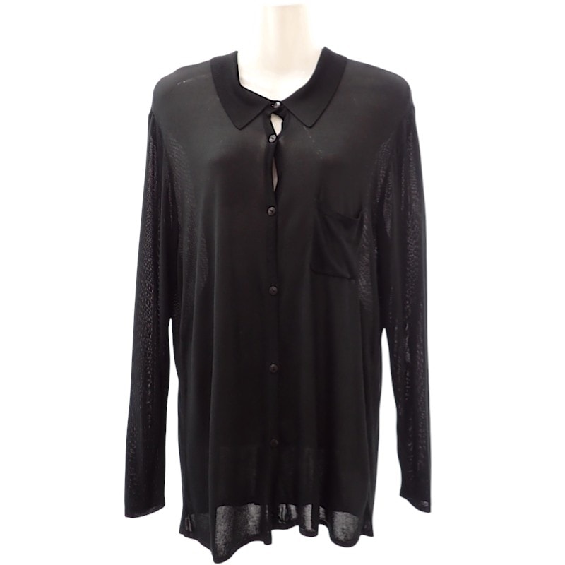 シャネル シアーボタンシャツ サイズ40 レディース【中古】【ABランク】
