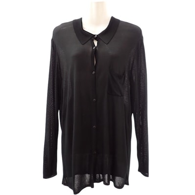 シャネル シアーボタンシャツ サイズ40 レディース【中古】【ABランク】