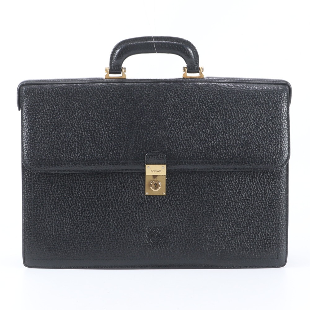 ■極美品 ロエベ アナグラムビジネス バッグ レザー