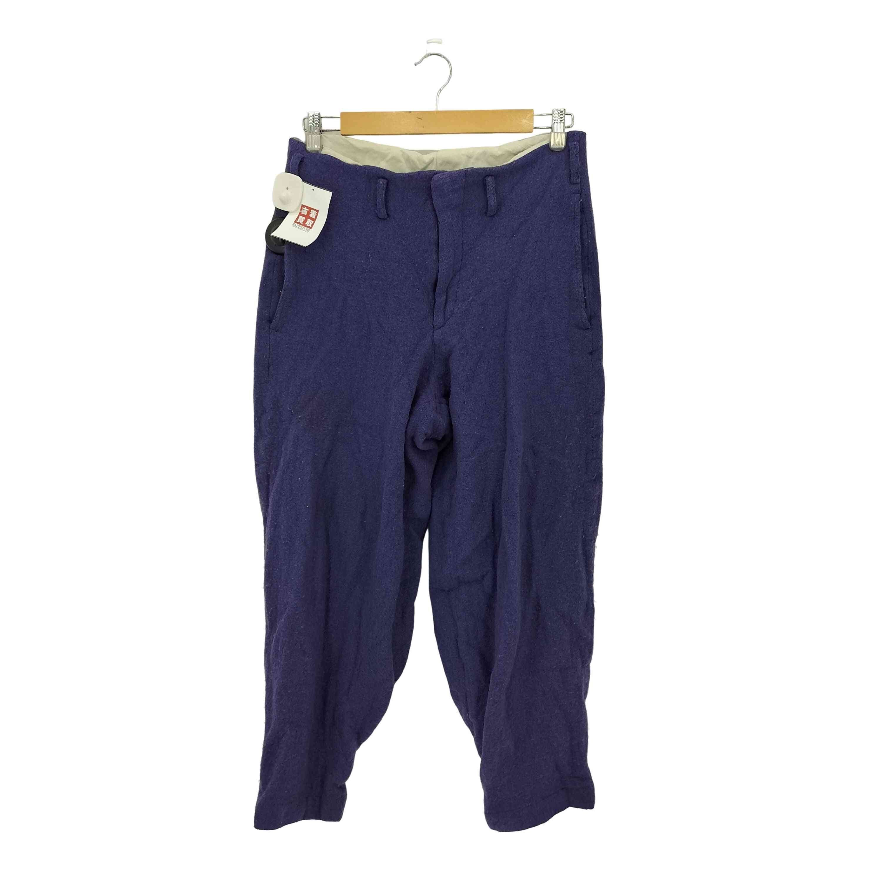 22AW ジップフライ ウール 縮絨パンツ【1138496856241】