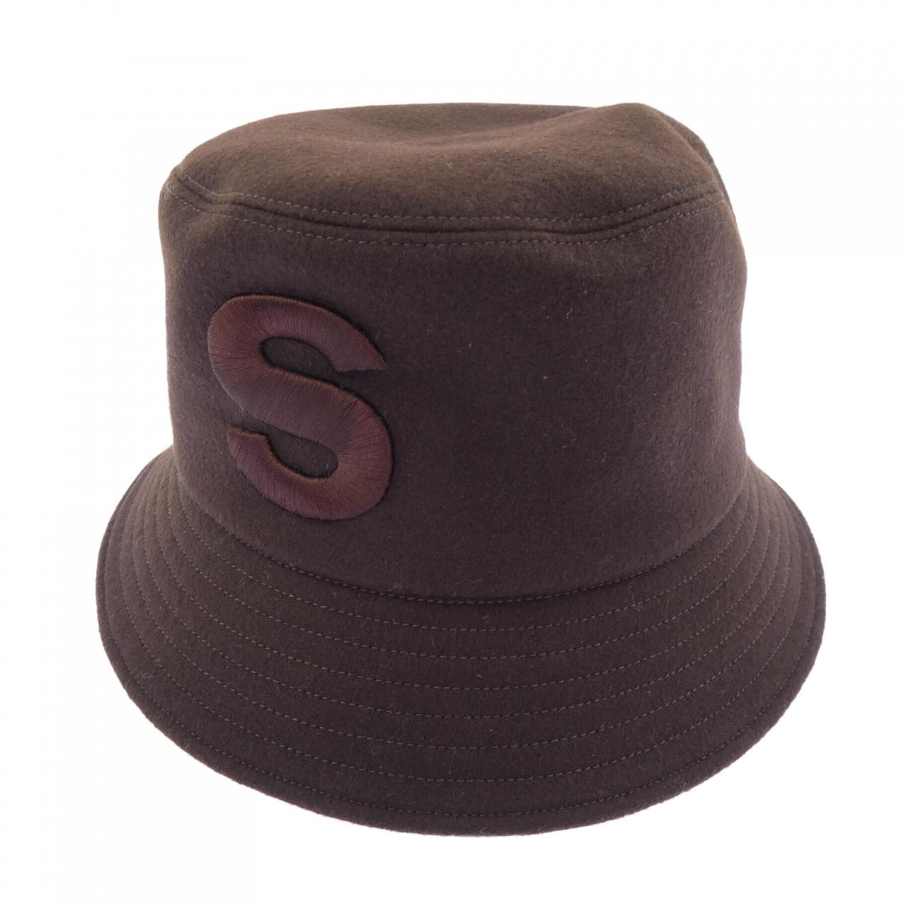 sacai S Hat / Wool Melton "Brown"