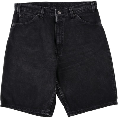 古着 90年代 リーバイス Levi's 36550-4159 オレンジタブ ブラックデニムショーツ ハーフパンツ メンズw34相当 ヴィンテージ/eaa620256