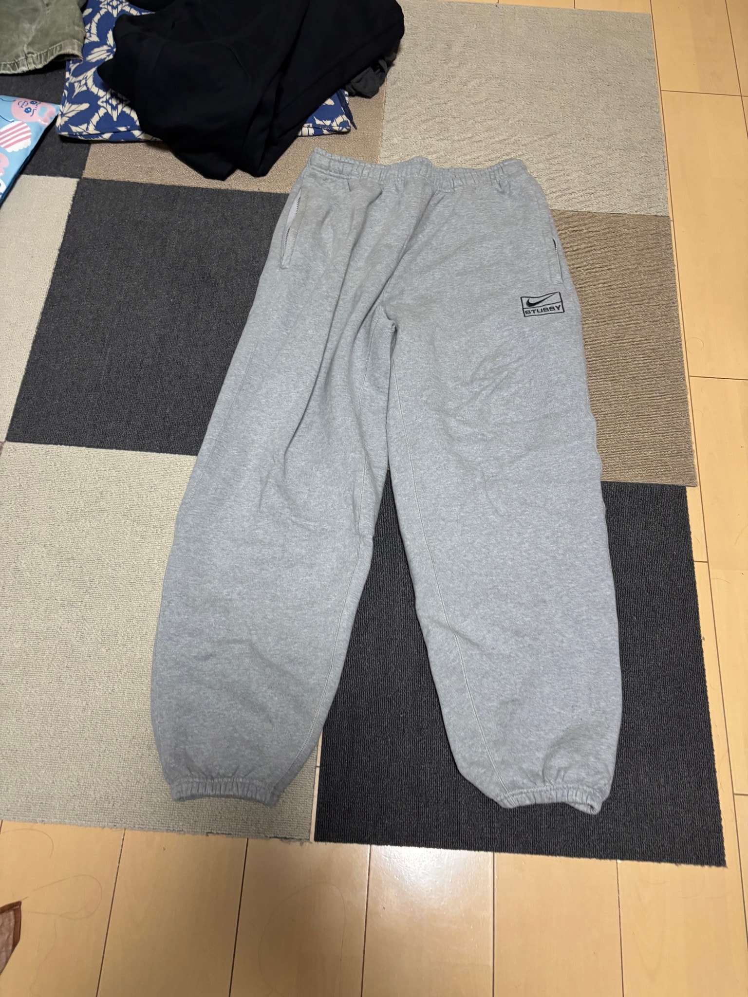 Stussy x Nike Fleece Pants (US Size) "Grey" DO9340-063