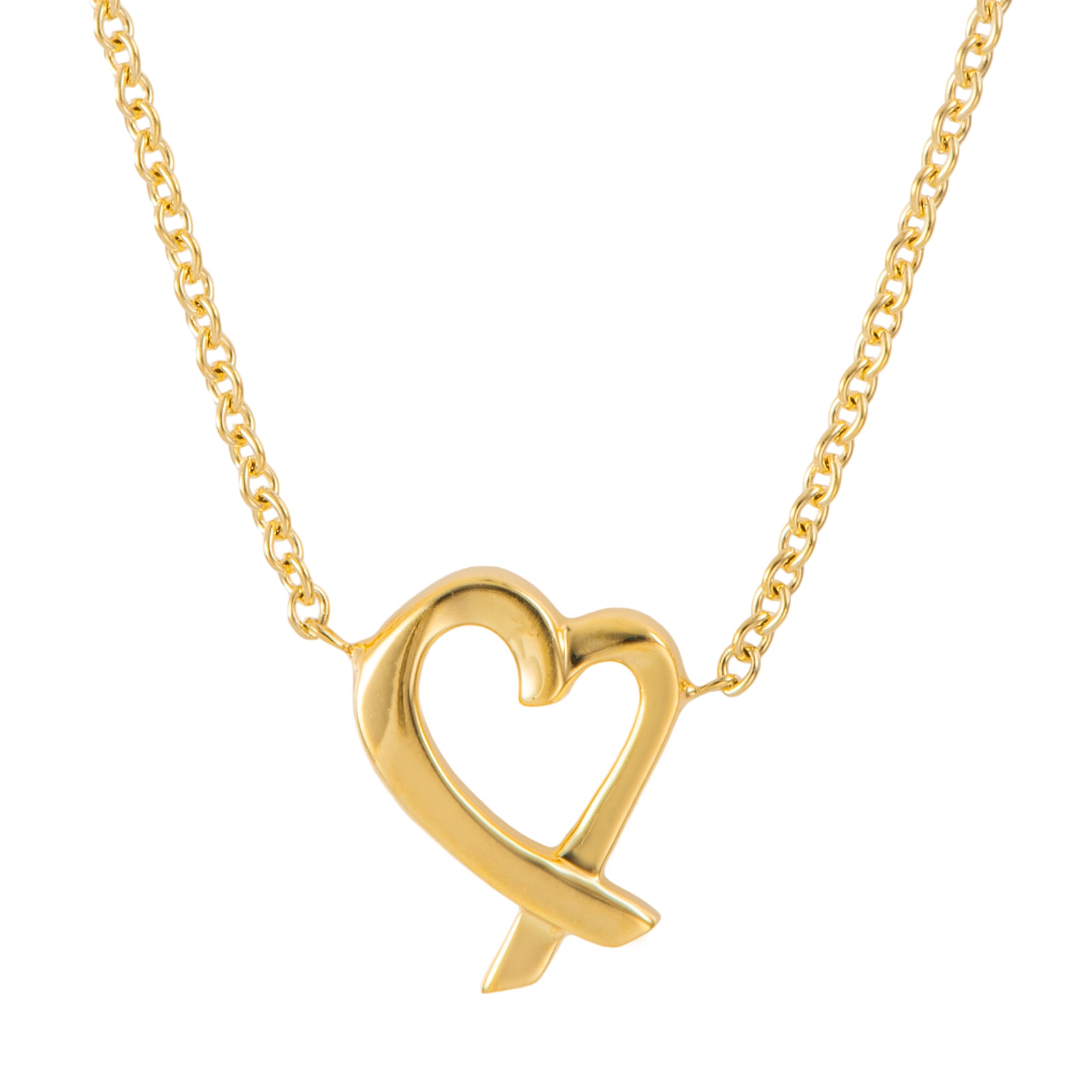 TIFFANY&Co. ティファニー ラビング ハート ペンダント ネックレス パロマ・ピカソ K18YG ゴールド【中古】