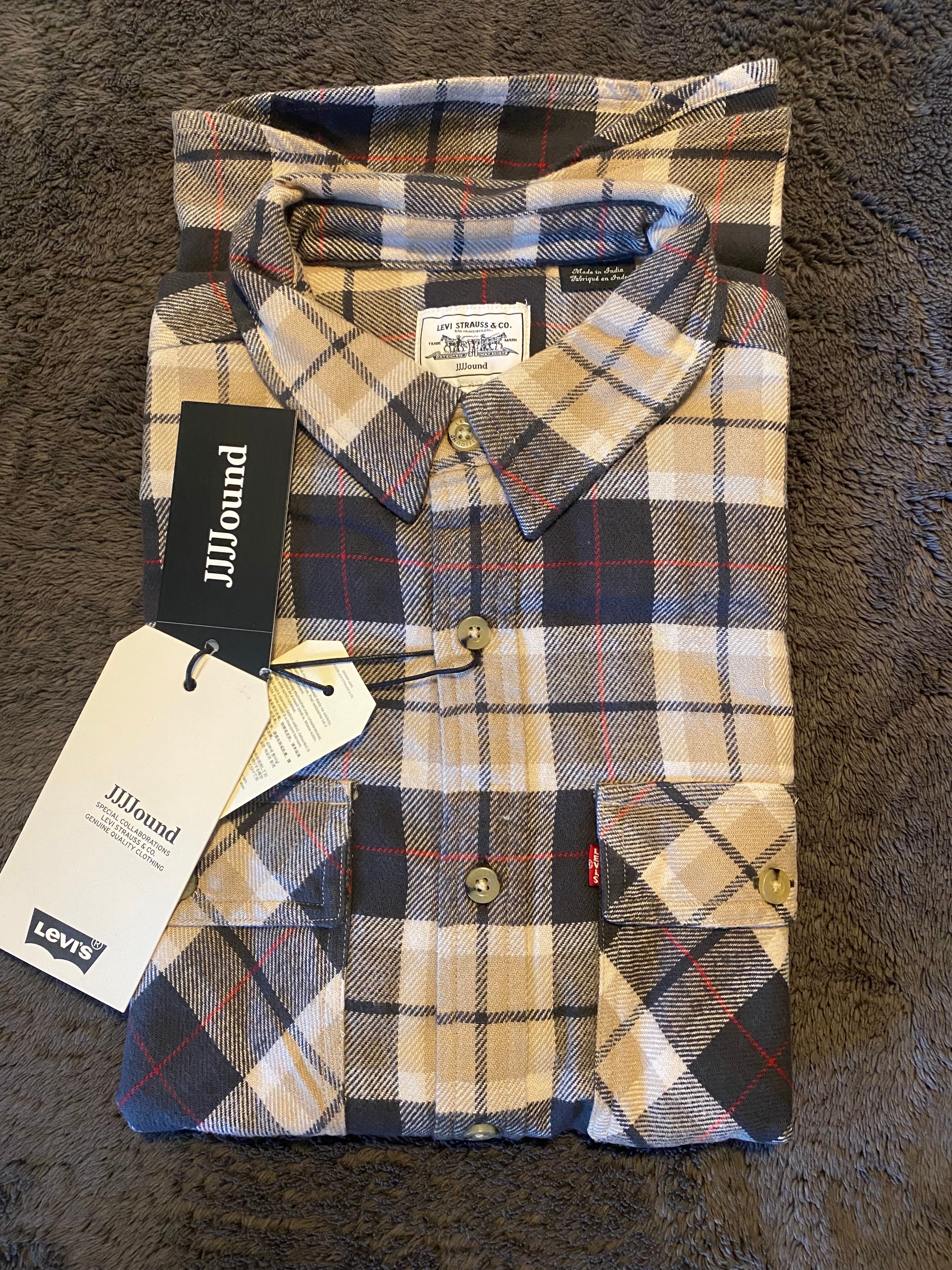 LEVI'S x JJJJound Plaid Shirt "Brown"