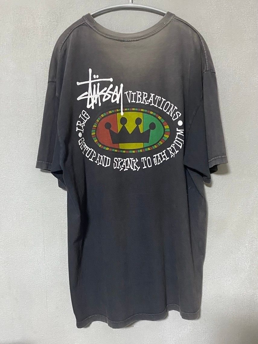 ステューシー　STUSSY 半袖Tシャツ　ラスタクラウン　L