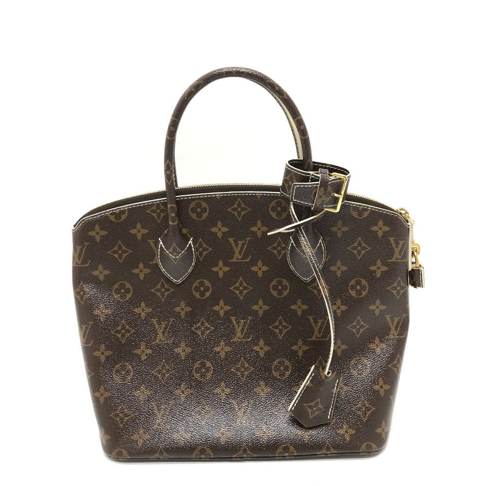 ルイヴィトン LOUIS VUITTON ロックイットPM M40597 シャイニーモノグラム トートバッグ カバン ハンドバッグ キャンバス ブラウン