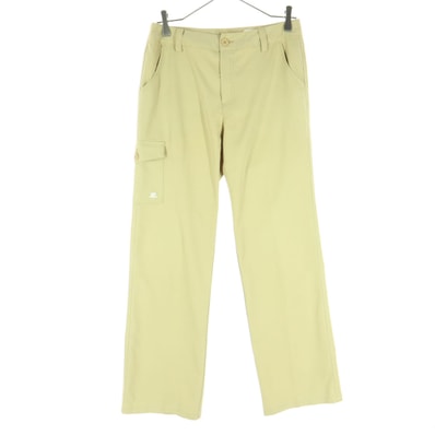 美品 courreges クレージュ スラックスパンツ 38 カーキベージュ
