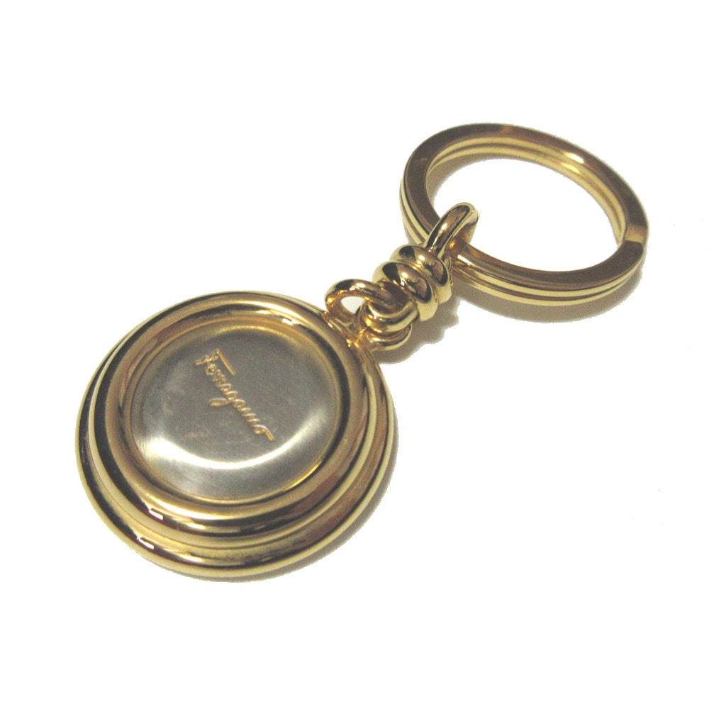 サルヴァトーレフェラガモ    キーリング ロゴ メタル  ゴール