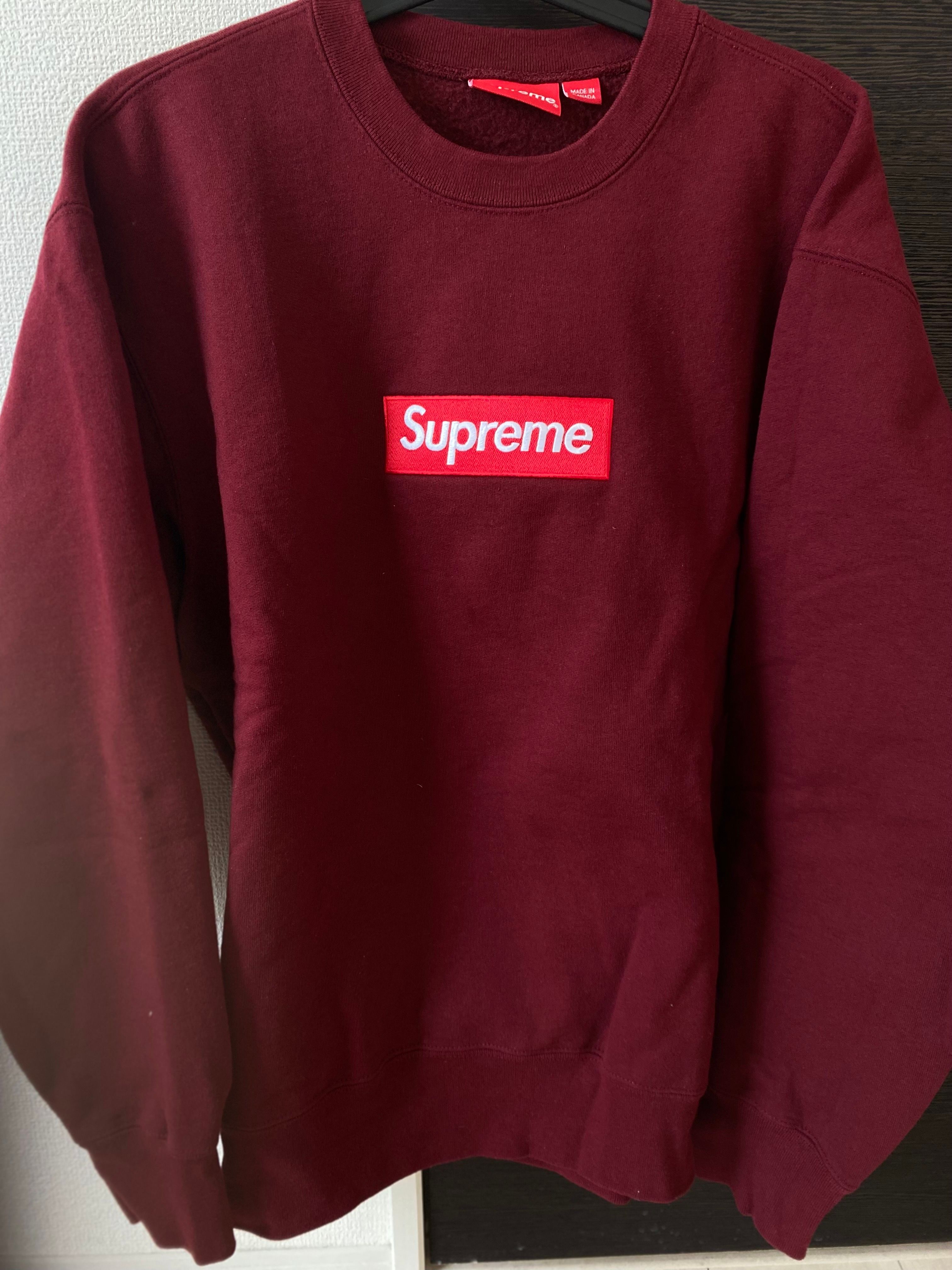Supreme Box Logo Crewneck "Cardinal" (22FW)