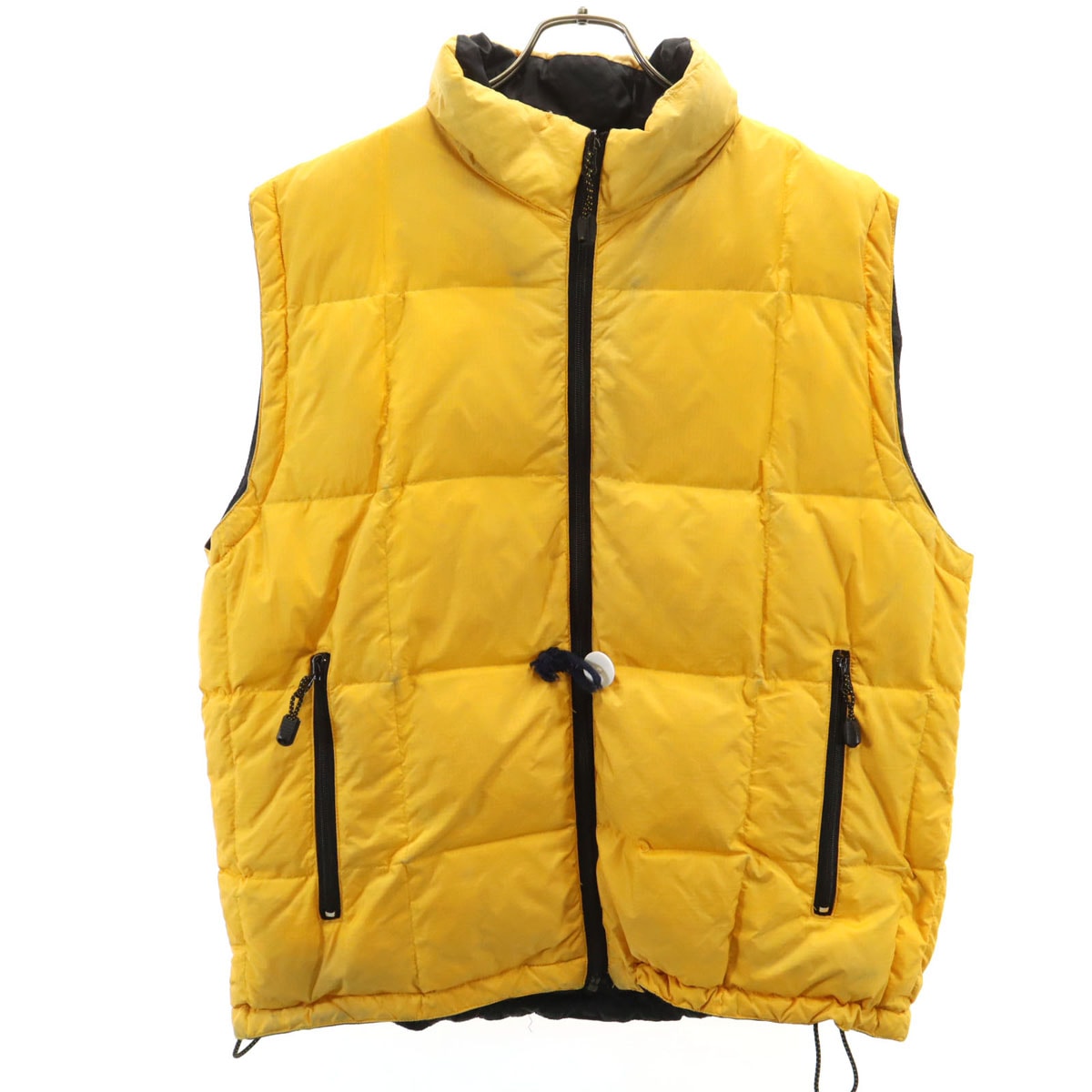 GAP ギャップ リバーシブル ハイブリッド ダウンベスト L 山吹色 ポケッタブル