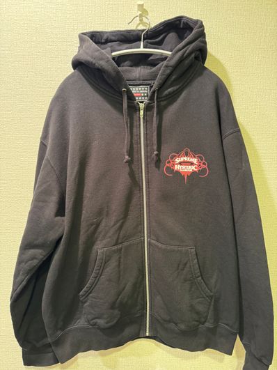 Supreme x HYSTERIC GLAMOUR Zip Up Hooded Sweatshirt "Black"