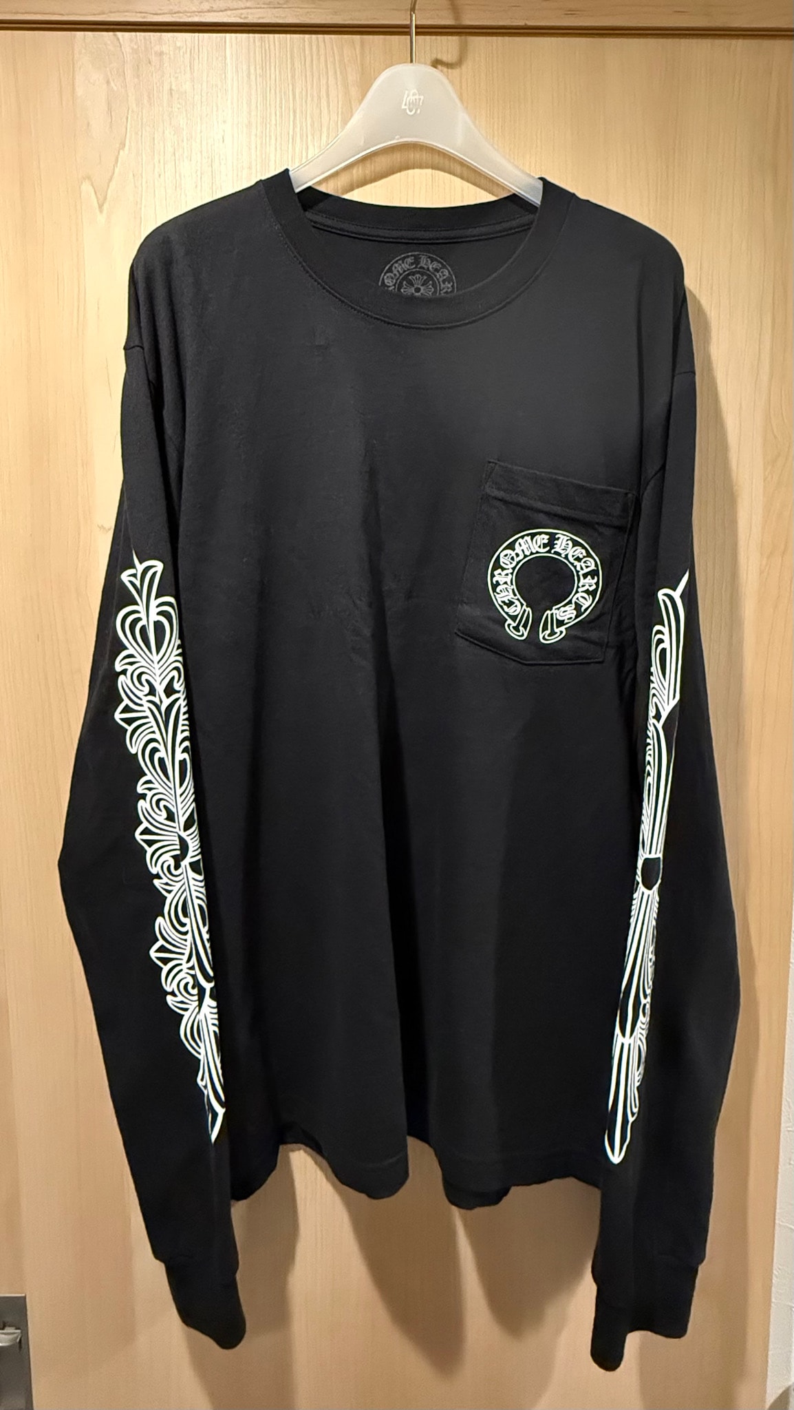 Chrome Hearts Horseshoe Floral Cross L/S T-Shirt "Black"