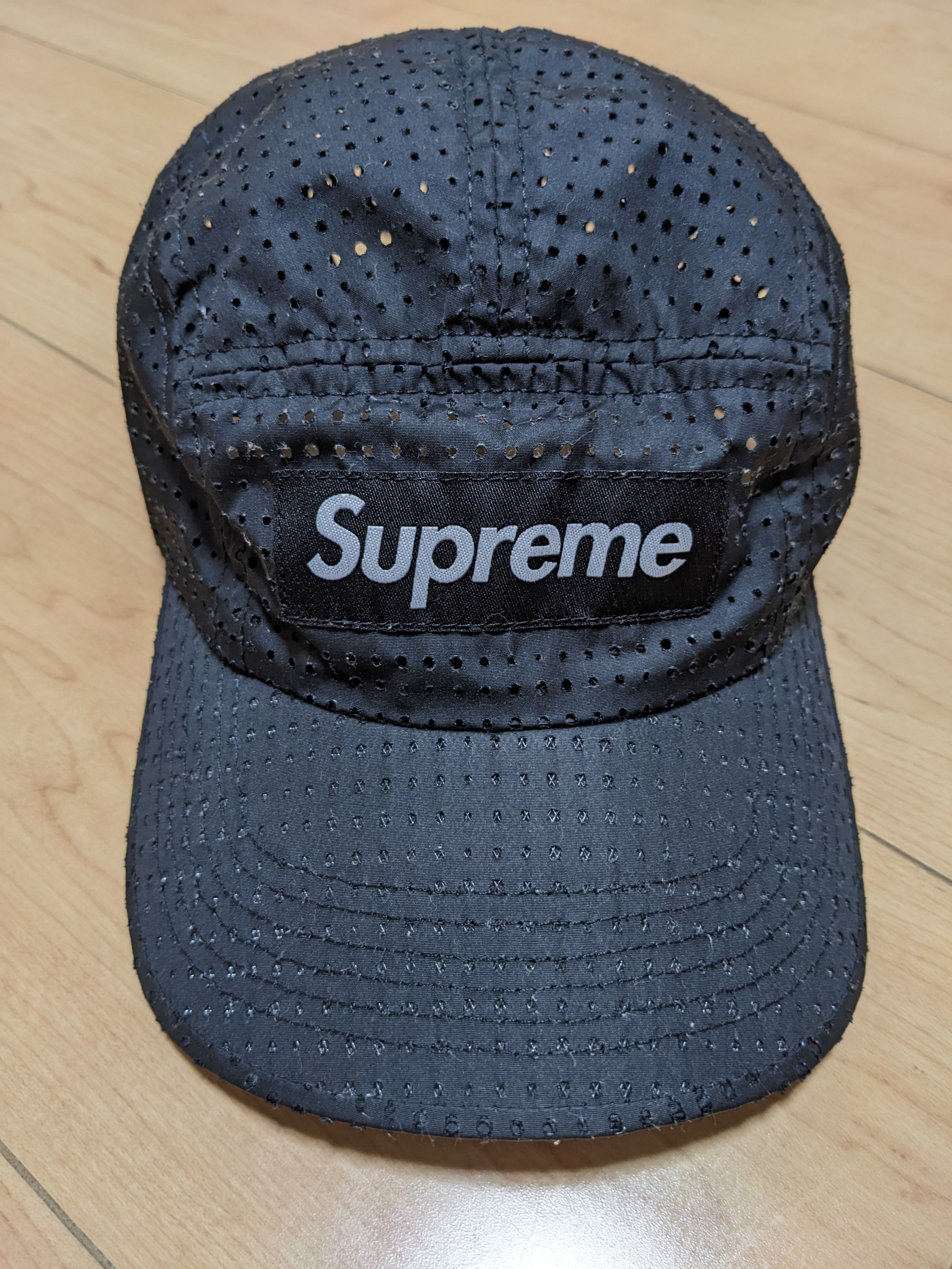 Supreme Perforated Camp Cap "Black"