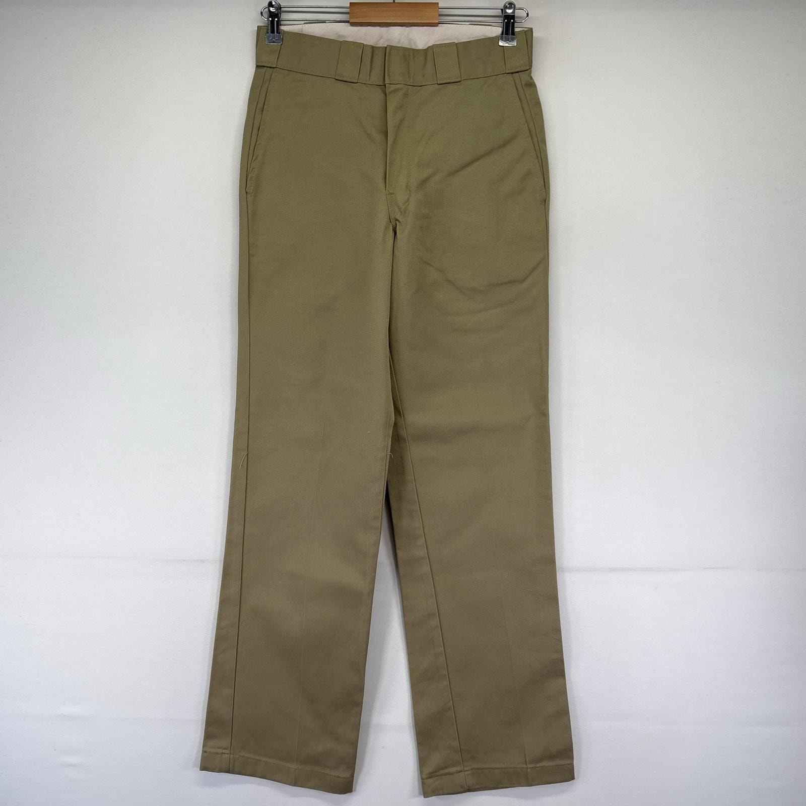 古着 ディッキーズ Dickies パンツ チノパン ワークパンツ ワンポイントロゴ テーパード w29 L32  ベージュ系 メンズ