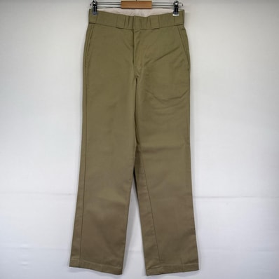 古着 ディッキーズ Dickies パンツ チノパン ワークパンツ ワンポイントロゴ テーパード w29 L32 ベージュ系 メンズ