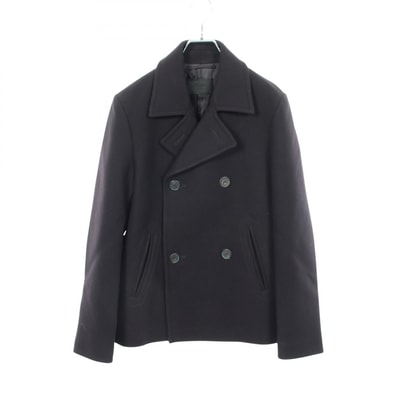 プラダ PRADA ピーコート 衣料品 アウター ウール メンズ ネイビー系 UGW658 【中古】