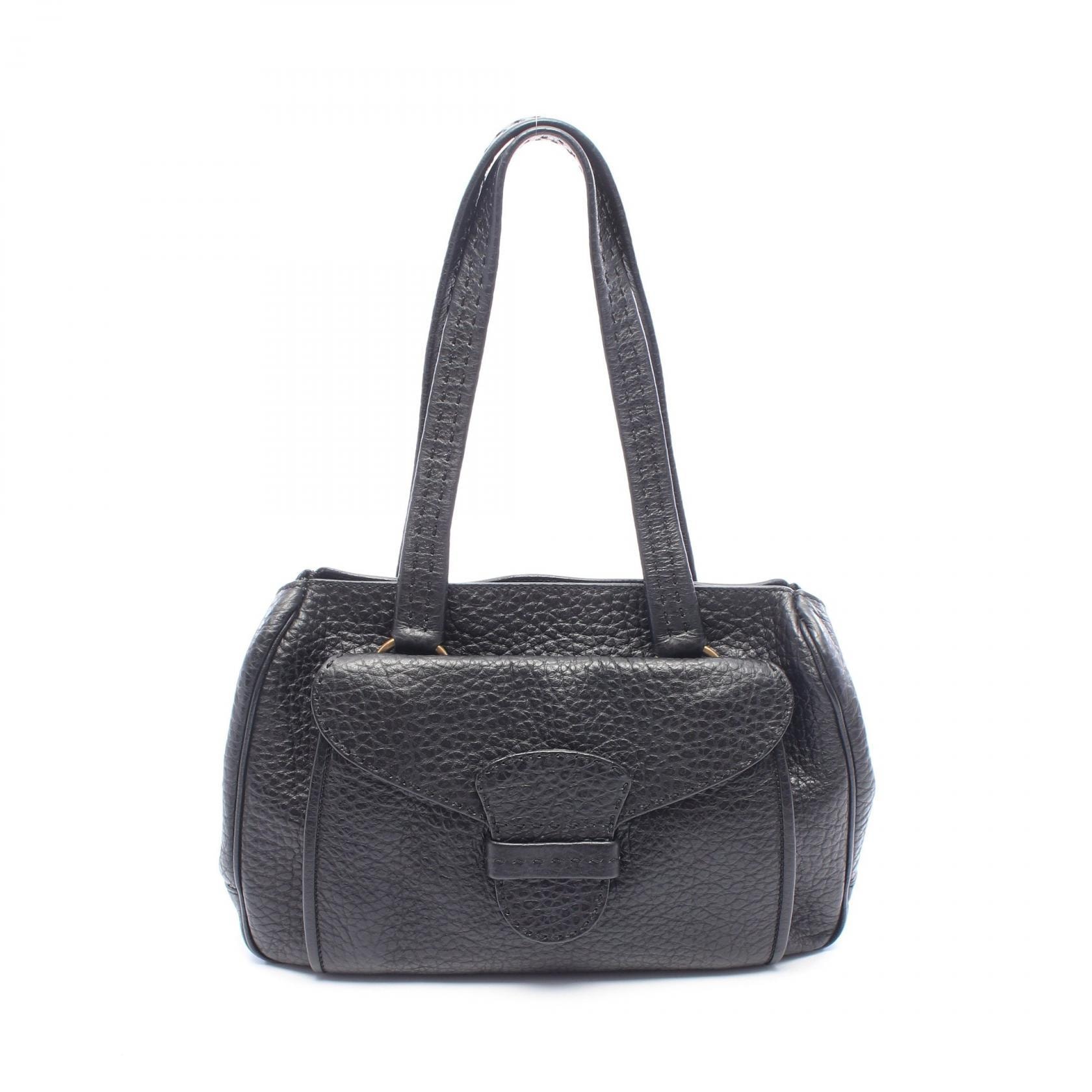 プラダ PRADA トートバッグ バッグ レザー レディース ブラック系 【中古】