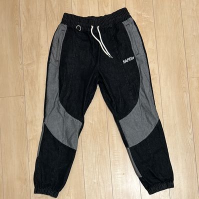 SAPEur DENIM TRACK PANTS "Black"