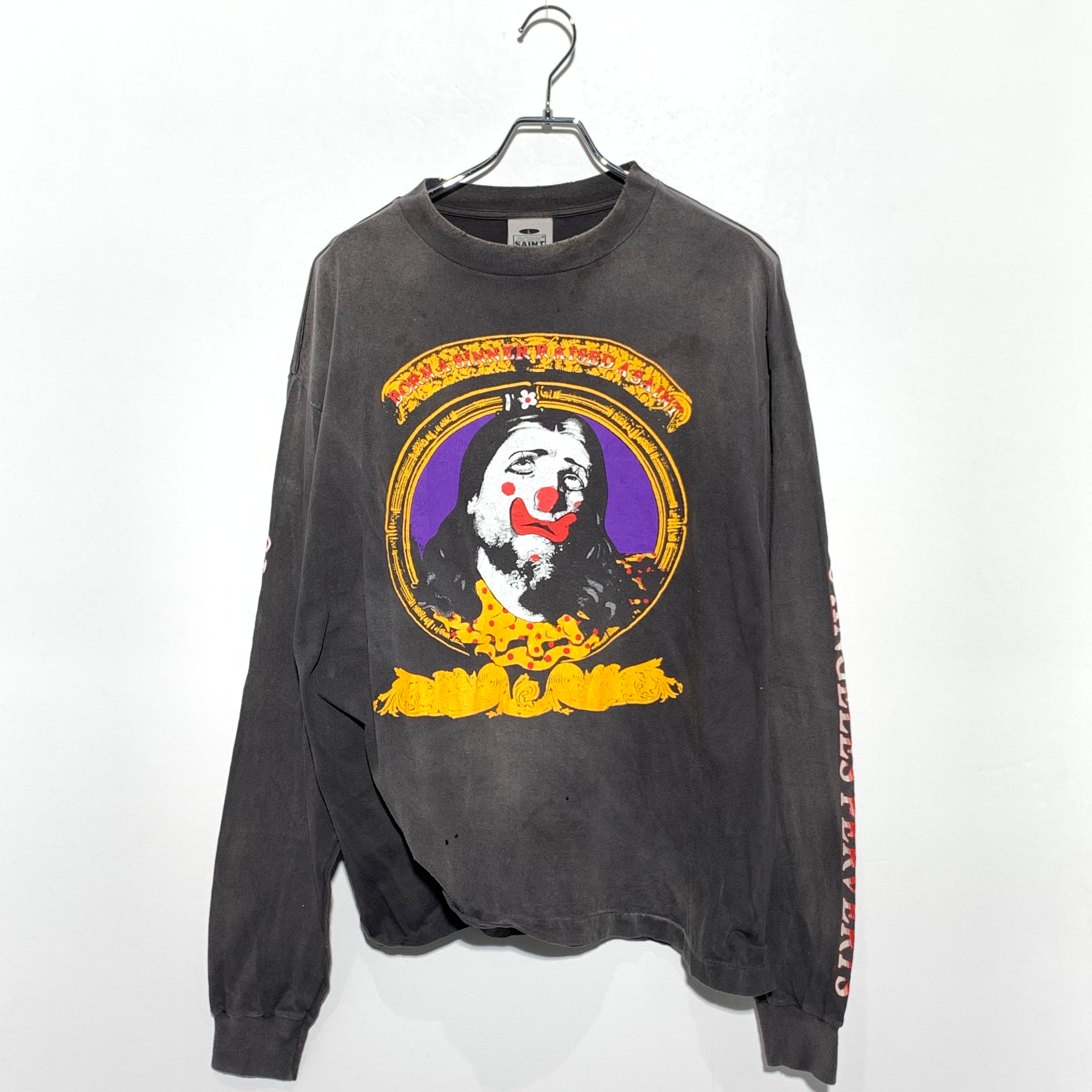 SAINT Mxxxxxx x Born x Raised BR_LS Tee_Born Saint "Black"