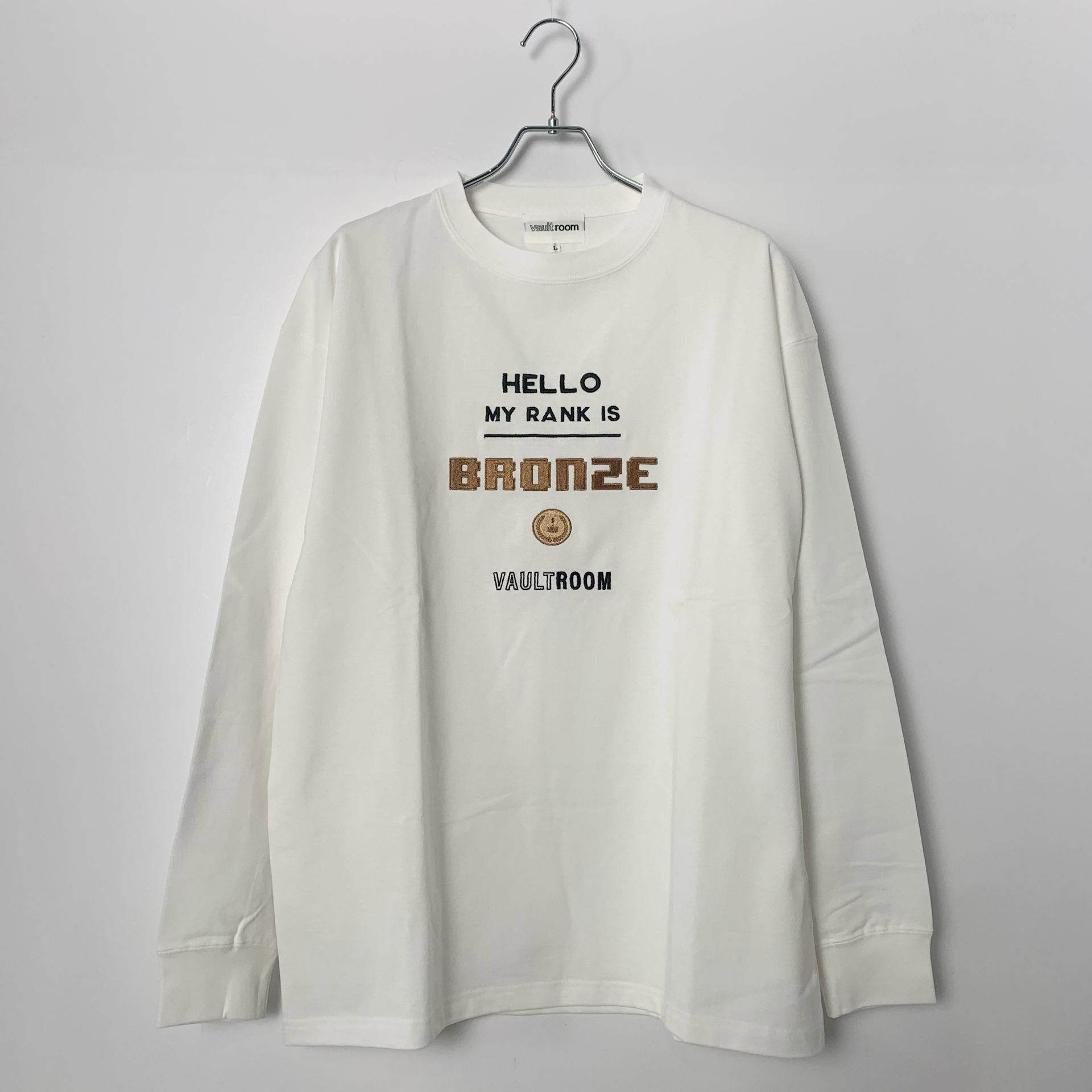 VAULTROOM Bronze L/S Tee "White"