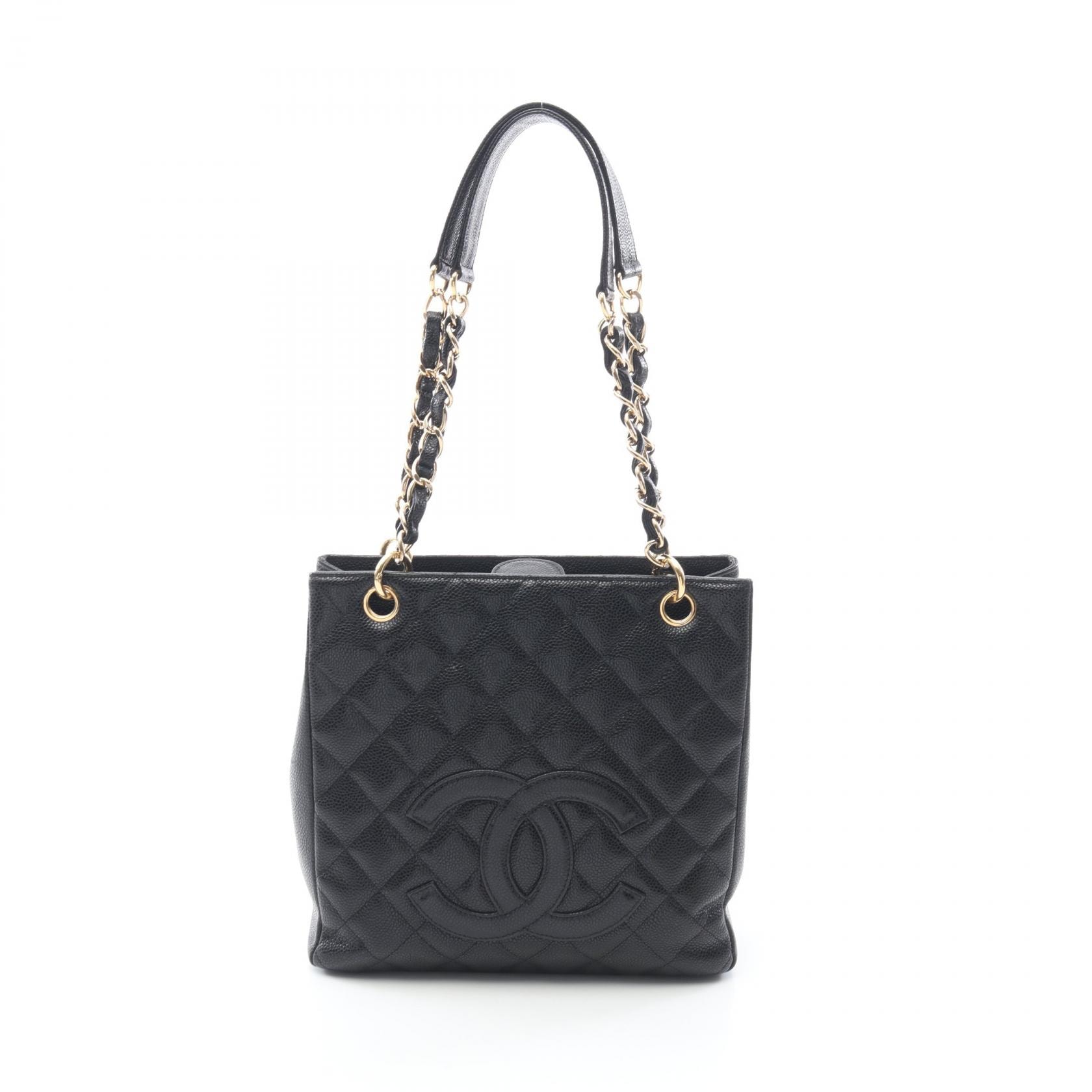 シャネル CHANEL マトラッセ PST トートバッグ バッグ レザー グレインドカーフレザー レディース ブラック系 【中古】