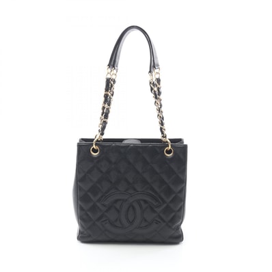 シャネル CHANEL マトラッセ PST トートバッグ バッグ レザー グレインドカーフレザー レディース ブラック系 【中古】
