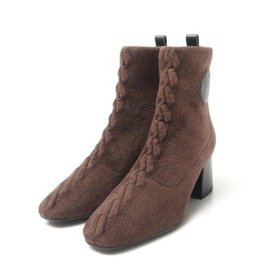 ■未使用品■HERMES エルメス VOLVER ヴォルヴェール ブーツ サイズ36 クリック・ セ・ヌエ エクスリブリス ニット アンクル ショートブーツ レザー 靴 20251205/RA6814