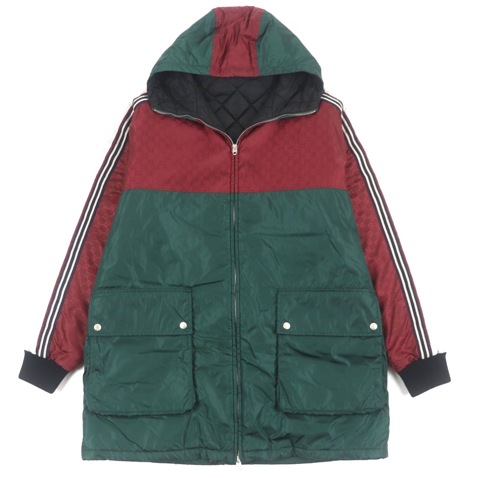 美品 グッチ
マウンテンパーカー グリーン ボルドー メンズ 46 590746