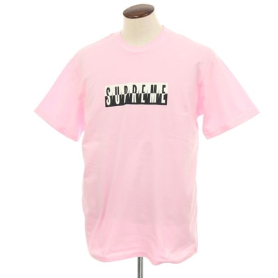 【中古】シュプリーム Supreme 2025年秋冬 Split Tee コットン 半袖Tシャツ ピンク【サイズL】【メンズ】