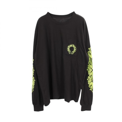 Chrome Hearts Horse Shoe L/S T-Shirt "Black/Neon Yellow"