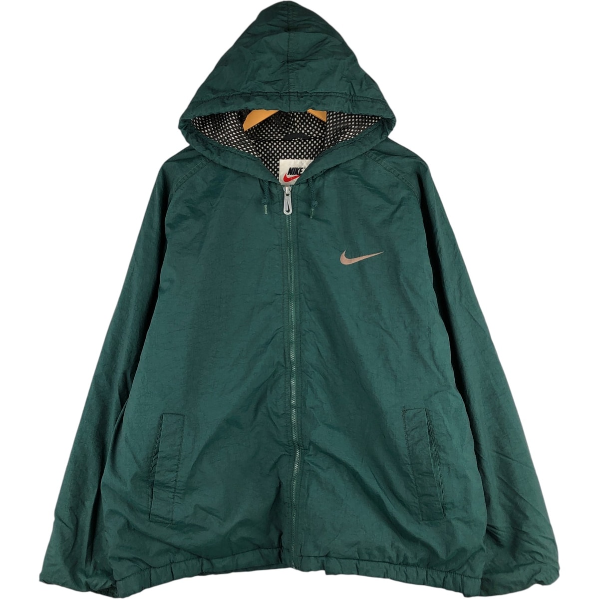 古着 90年代 ナイキ NIKE バックロゴ 中綿パーカー パファージャケット メンズXL相当 ヴィンテージ/eaa420741