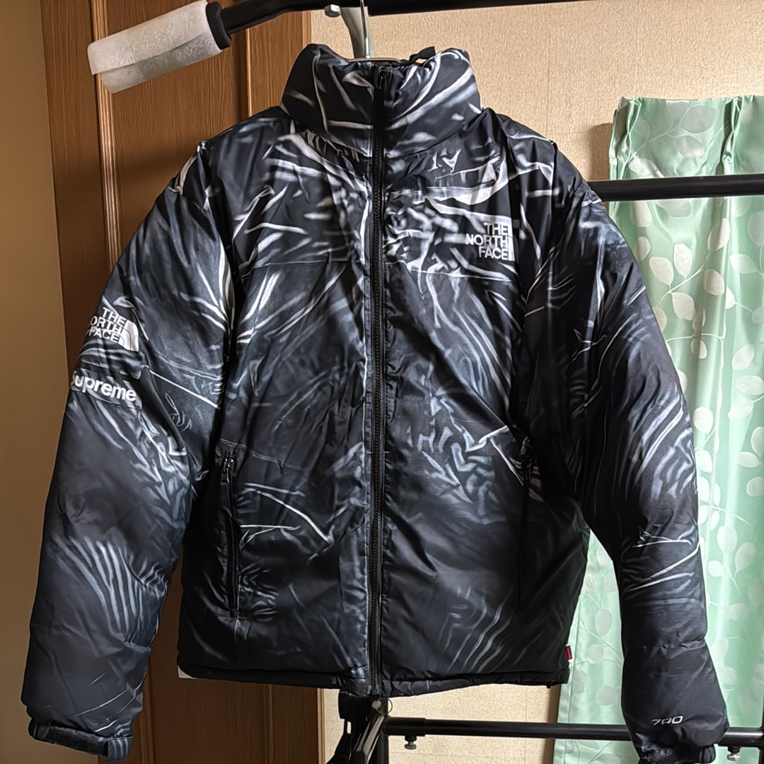 Supreme x The North Face Trompe Loeil Printed Nuptse Jacket "Black"