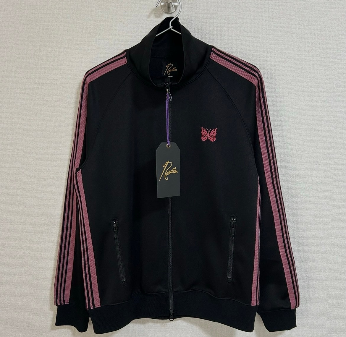 NEEDLES Track Jacket Poly Smooth "Black"