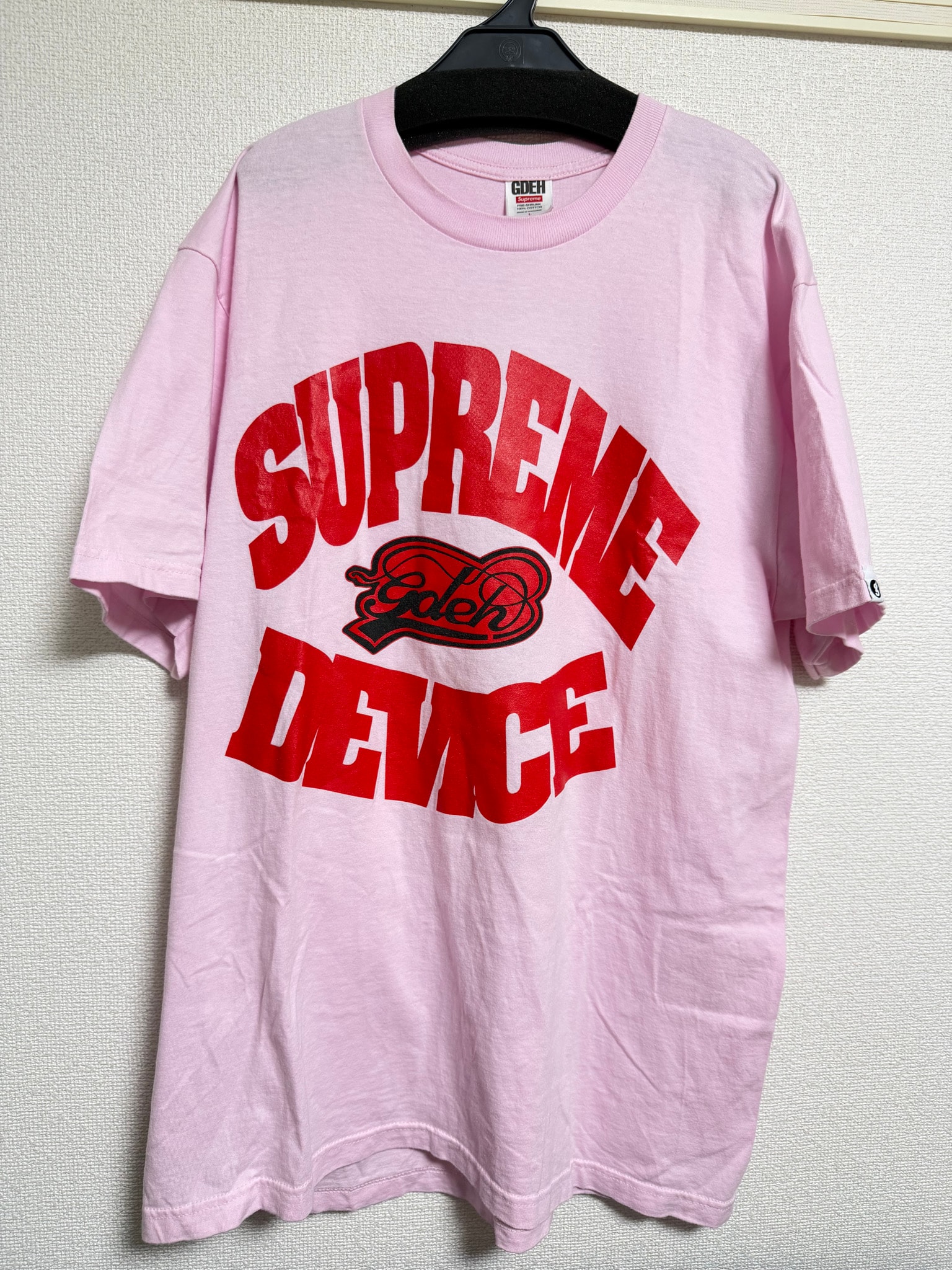 Supreme x GOODENOUGH Device Tee "Light Pink"