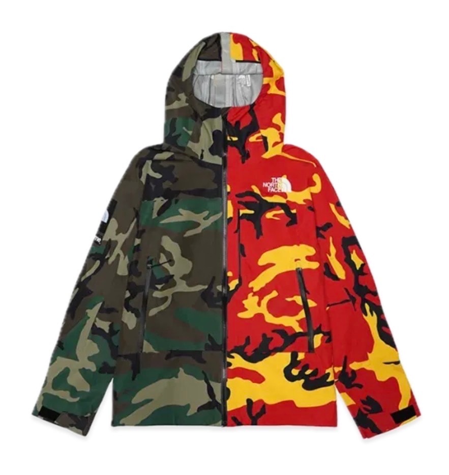 Supreme x The North Face Split Taped Seam Shell Jacket "Camo"