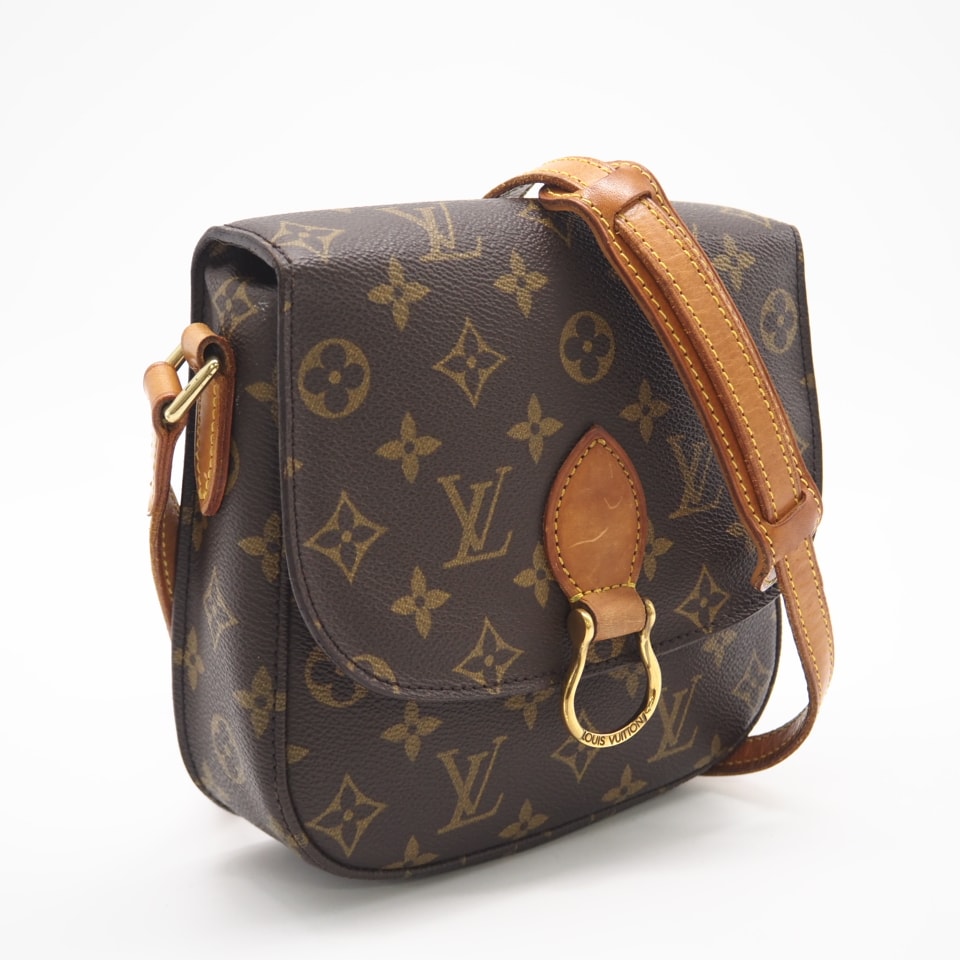 LOUIS VUITTON ルイ・ヴィトン モノグラム サンクルーPM M51244 ショルダーバッグ ブラウン コーティングキャンバス レディース