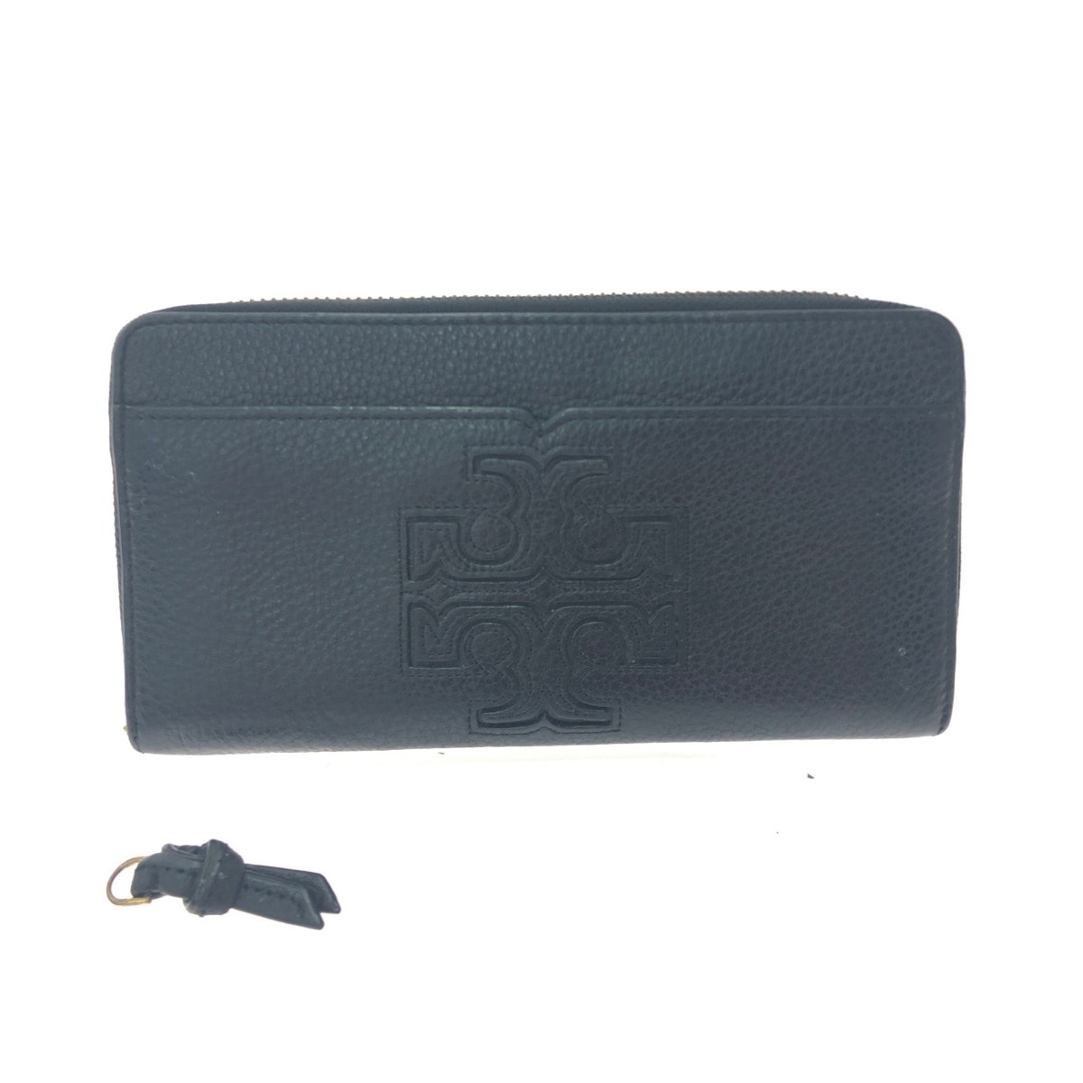 ▼▼TORY BURCH トリーバーチ レディース 長財布 ラウンドファスナー ジップアラウンド ファスナープル欠損 10005634 ブラック