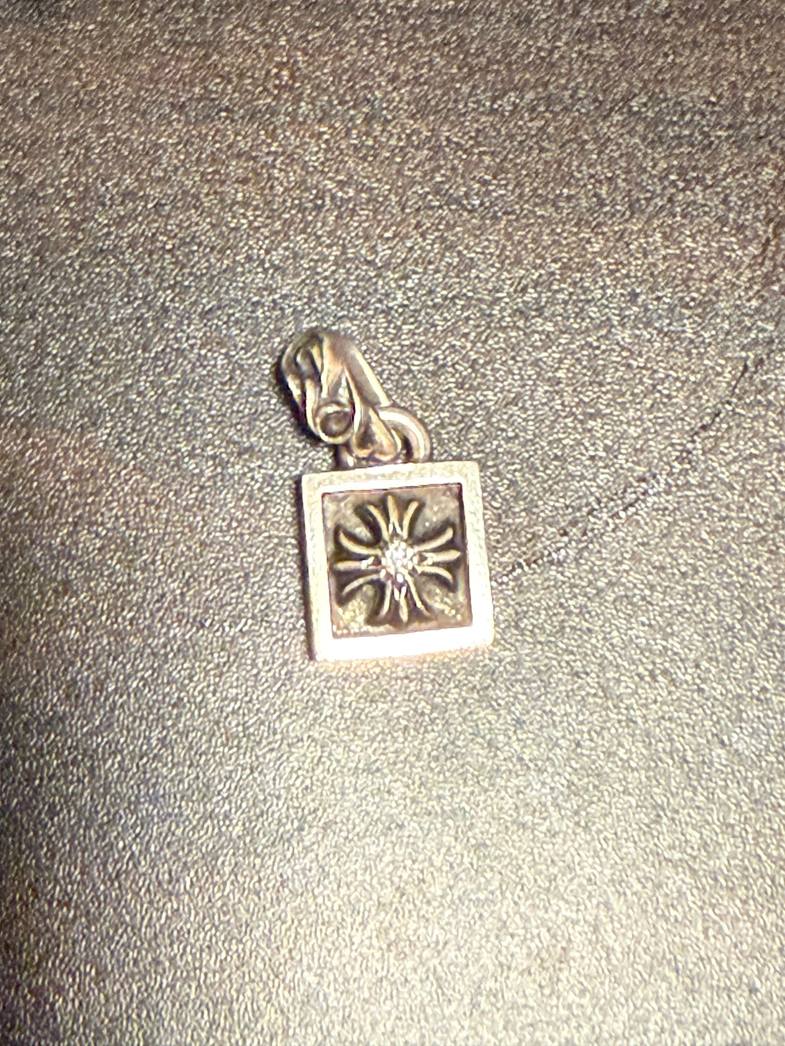 Chrome Hearts Framed CH Plus Charm "Silver"