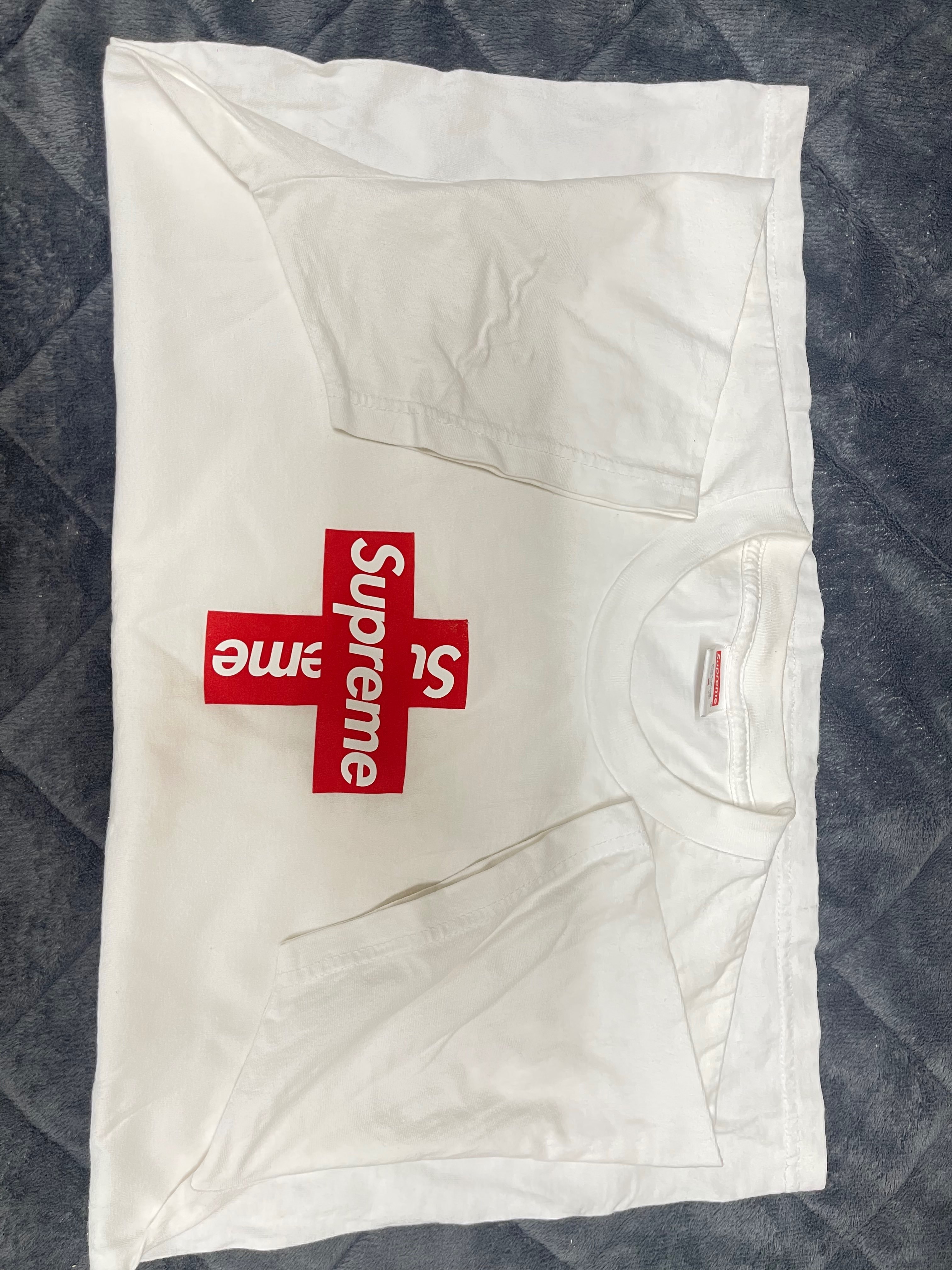 Supreme Cross Box Logo Tee "White"