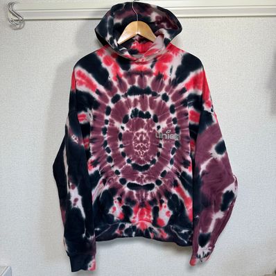 FEAR OF GOD ESSENTIALS × UNION Vintage Hoodie "Tie Dye"