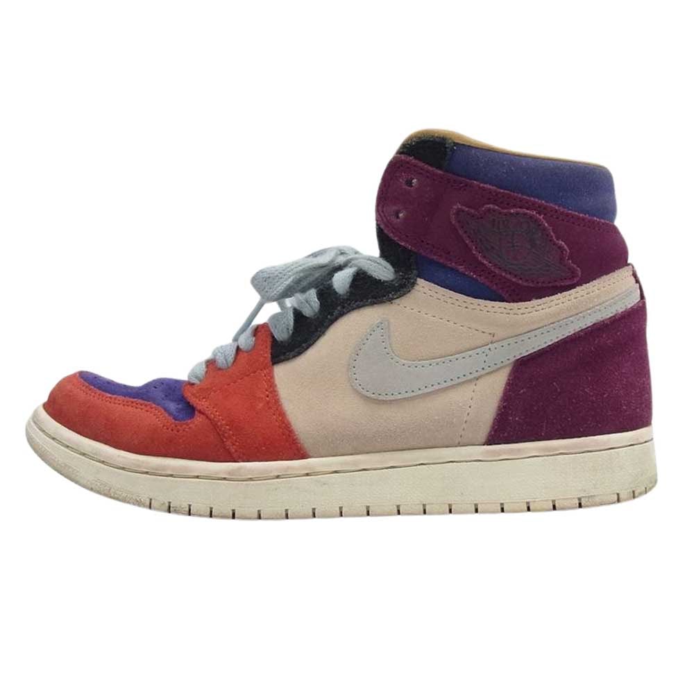 NIKE ナイキ スニーカー BV2613-600 WMNS ウィメンズ AIR JORDAN 1 エアジョーダン HIGH OG NRG ハイカットスニーカー マルチカラー系 24cm【中古】