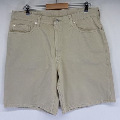 古着 リーバイス Levi's ショートパンツ デニム 半ズボン ハーフパンツ 短パン 550 大きいサイズ w38 ベージュ系 メンズ
