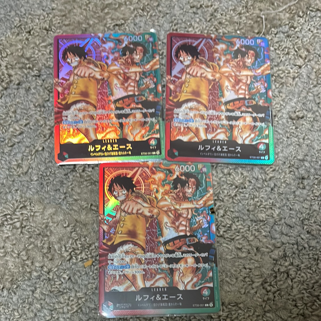 ルフィ&エース L [ST30-001](スタートデッキEX「ルフィ&エース」)