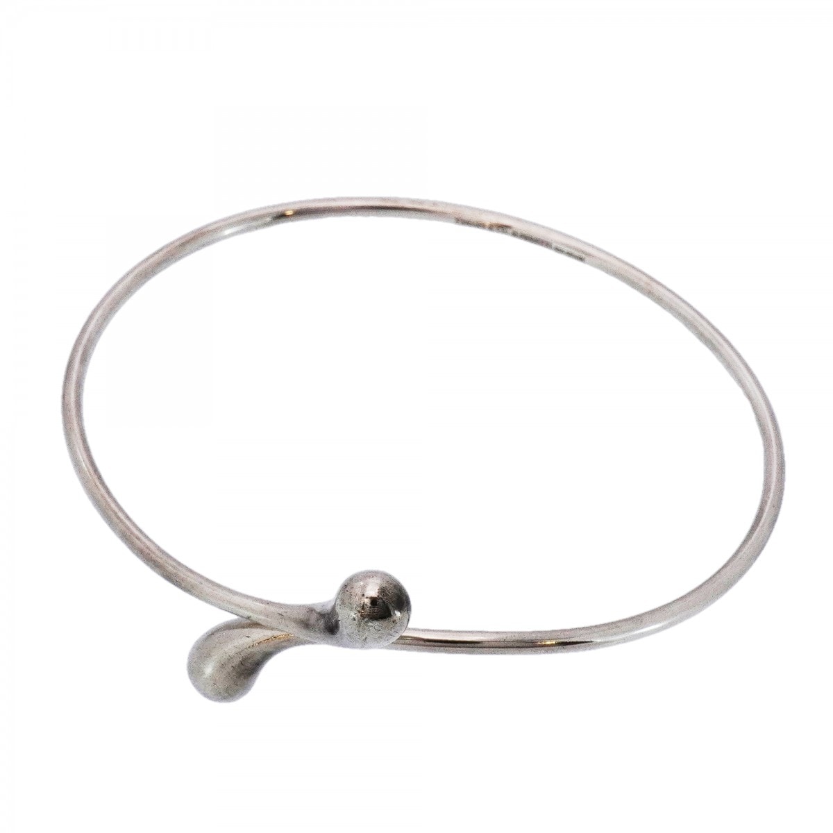 【6jdb0470-k】ティファニー バングル ダブルティアドロップ シルバー925【中古】レディース