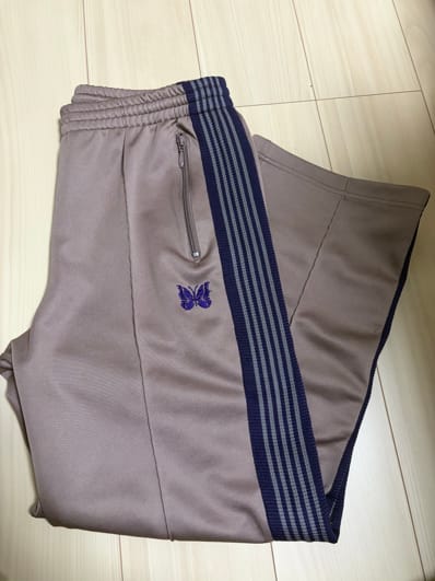 NEEDLES Straight Track Pants Poly Smooth "Taupe"