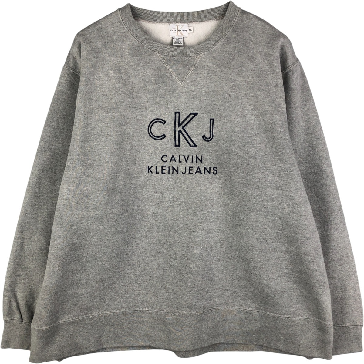 古着 90年代 カルバンクライン Calvin klein JEANS ロゴスウェットシャツ トレーナー メンズXL相当/eaa591599